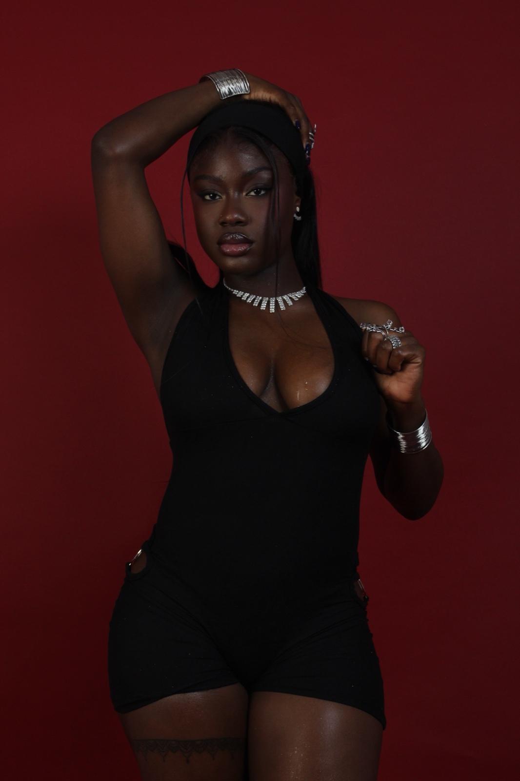Black Halter Playsuit