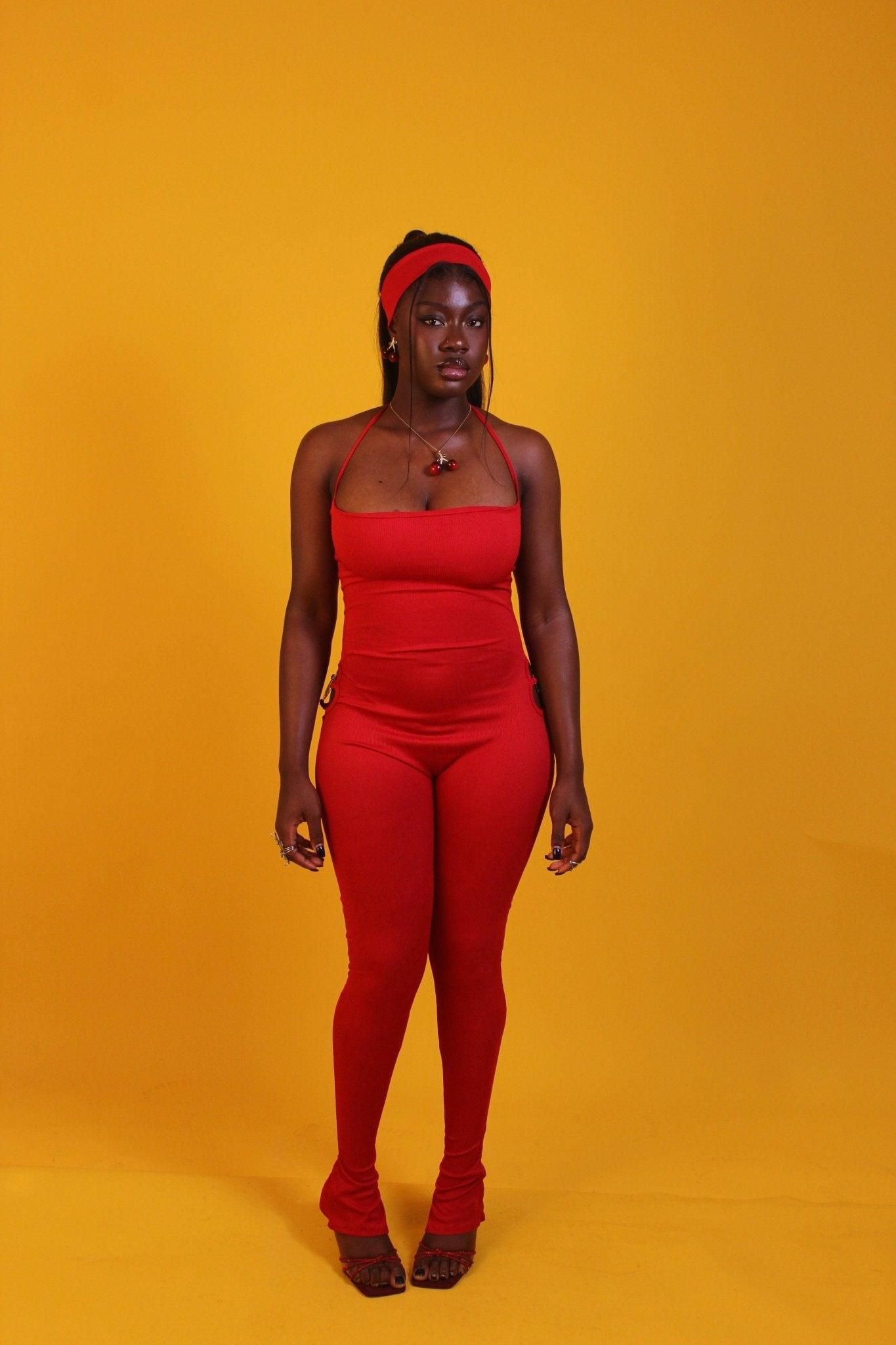 Halter-Tube & Jacket Clover Jumpsuit