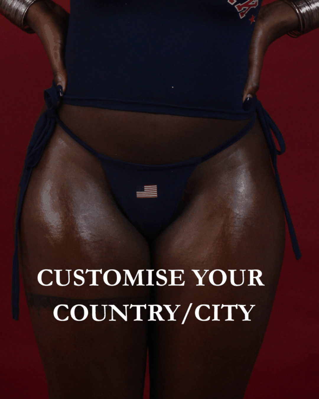 Custom Country Merch Bikini Bottom